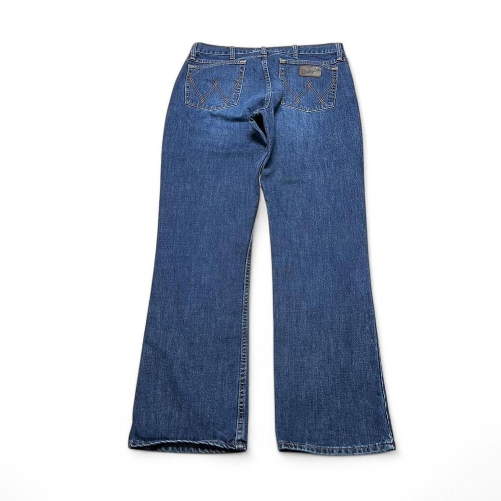 Wrangler Jeans Mens 36x34 Blue 20X No. 42 Vintage Bootcut Dark Wash Denim - Picture 3 of 8